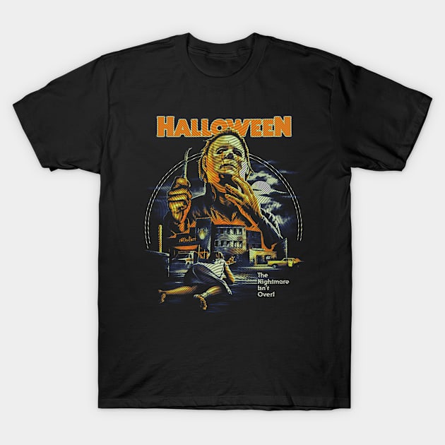 Retro Halloween Movie T-Shirt by Jogja Istimewa